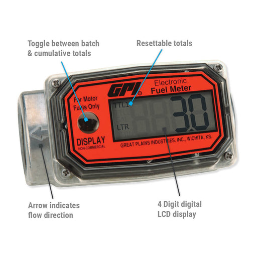 01A Digital Diesel Fuel Meter | 10-100 L/min.